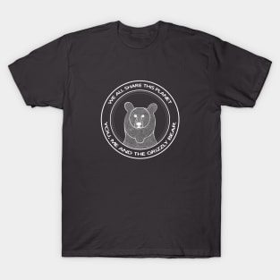 Grizzly Bear - We All Share This Planet - dark colors T-Shirt